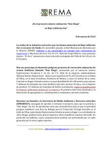 ¡No al proyecto minero submarino “Don Diego” en Baja California