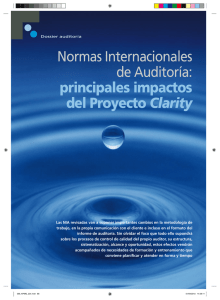 Normas Internacionales de Auditoría: principales impactos del