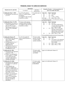 Tabla Certificacion de Pensiones