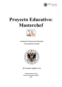 Proyecto Educativo: Masterchef - Repositorio Institucional de la