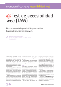 Test de accesibilidad web (TAW)