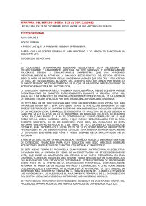 Ley 39/1988 de 28 de diciembre, Reguladora de las Haciendas