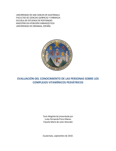 evaluación del conocimiento de las personas sobre los complejos