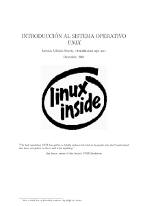introducci´on al sistema operativo unix