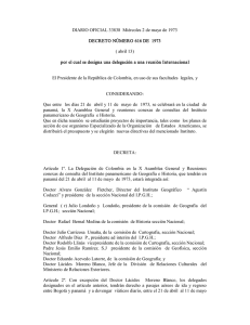 DIARIO OFICIAL 33838 Miércoles 2 de mayo de 1973 DECRETO