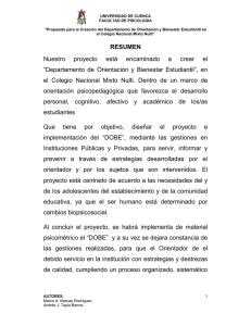 Departamento de Orientaci&oacute;n y Bienestar Estudiantil