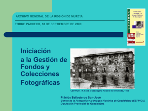 Iniciación a la Gestión de Fondos y Colecciones Fotográficas