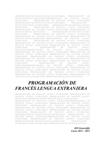 programación de francés lengua extranjera