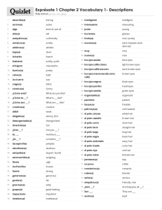 Print › Exprésate 1 Chapter 2 Vocabulary 1