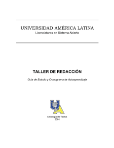 Cronograma - Universidad América Latina