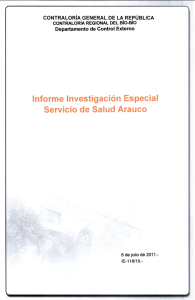 Informe Investigación Especial Servicio de Salud Arauco