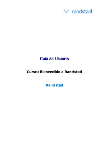 Guía de Usuario Curso: Bienvenido a Randstad