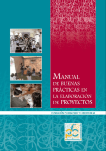 Manual de Buenas Prácticas en la elaboración de proyectos