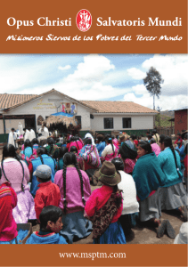 Extraordinaria 2015 - MSPTM - Misioneros Siervos de los Pobres