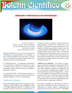 unidades y protocolos de fotocurado