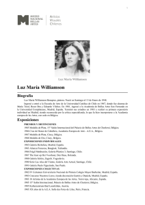 Luz María Williamson - Artistas Visuales Chilenos