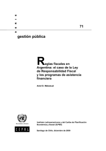 Reglas fiscales en Argentina: el caso de la Ley de Responsabilidad