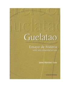 Guelatao, ensayo de historia sobre una comunidad serrana