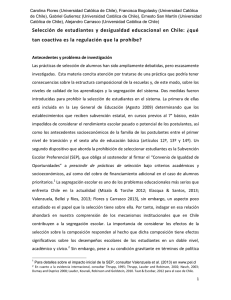 Selección de estudiantes y desigualdad educacional en Chile: ¿qué