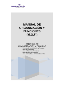 MANUAL DE ORGANIZACIÓN Y FUNCIONES (M.O.F.)
