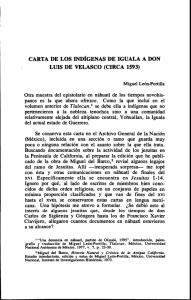 carta de los indígenas de iguala a don luis de velasco (circa 1593)