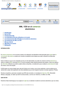 XML/EDI en el comercio electrónico - Monografias.com