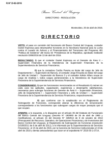 directorio - Banco Central del Uruguay