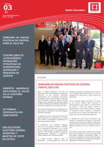 Boletín Informativo SEMINARIO DE NUEVAS POLÍTICAS DE