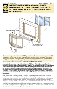instrucciones de instalación del marco saliente/curvado para
