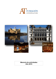 Memoria de actividades 2015 - Fundación Canaria Auditorio y