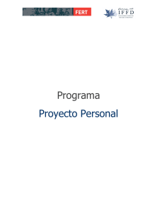 Programa: Proyecto Personal
