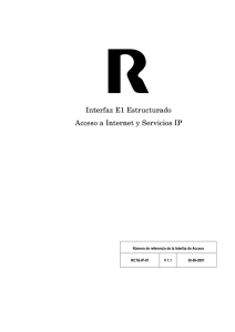 interfaz E1 Estructurado – Acceso Internet y