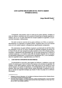 LOS GASTOS MILITARES EN EL NUEVO ORDEN INTERNACIONAL