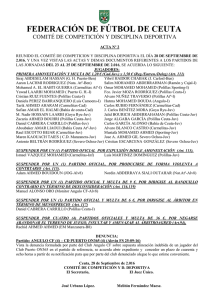 Acta CCDD nº 2 - Federación de Fútbol de Ceuta