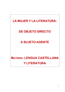 la mujer y la literatura - Portal de Educación de la Junta de Castilla y