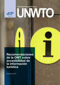 Recomendaciones de la OMT sobre accesibilidad de la