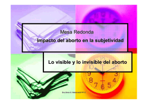Mesa Redonda Impacto del aborto en la subjetividad Lo