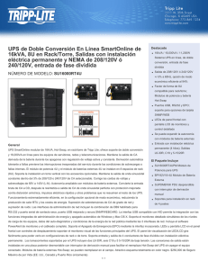 UPS de Doble Conversión En Línea SmartOnline de 16kVA, 8U en