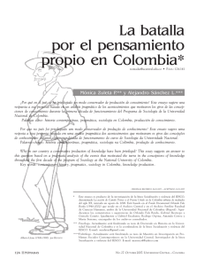 La batalla por el pensamiento propio en Colombia