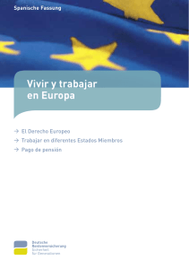 Vivir y trabajar en Europa - Deutsche Rentenversicherung