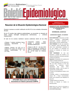 Boletín epidemiológico. Semana 07, año 2013