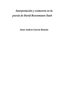 Vanguardia y utopía lingüística en la poesía de David Rosenmann