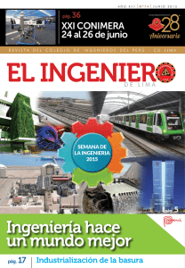 Ingeniería hace un mundo mejor - Consejo Departamental de Lima
