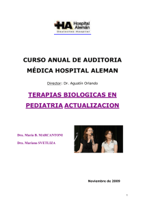 terapias biologicas. actualizacion - Auditoria Medica Hoy, curso de