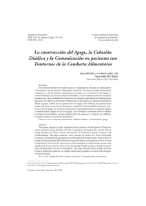 La construcción del Apego, la Cohesión Diádica y la Comunicación