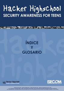 Índice y Glosario - Hacker Highschool