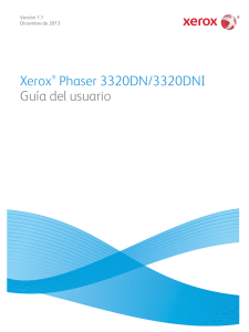 Xerox® Phaser 3320DN/3320DNI Guía del usuario