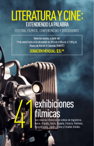 Literatura y Cine - MARTE Museo de Arte de El Salvador