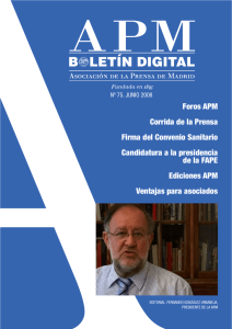 Boletín digital APM, junio 2008 - Asociación de la Prensa de Madrid
