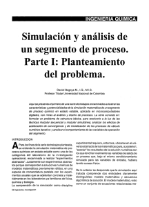 Simulación y análisis de un segmento de proceso. Parte 1